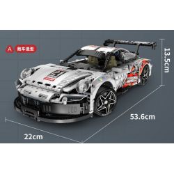 IM.MASTER QIHUI 9821 non  BẬC THẦY MÁY MÓC XE THỂ THAO PORSCHE tỷ lệ 1:10 bộ đồ chơi xếp lắp ráp ghép mô hình  Kỹ Thuật Công Nghệ Cao Mô Hình Phương Tiện 1861 khối