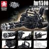 LE YI 88062 non  SÚNG MÁY QUAY NHIỀU NÒNG GATLING bộ đồ chơi xếp lắp ráp ghép mô hình Military Army MULTIBAREL ROTARY MACHINE GUN Quân Sự Bộ Đội 486 khối