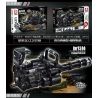 LE YI 88062 non  SÚNG MÁY QUAY NHIỀU NÒNG GATLING bộ đồ chơi xếp lắp ráp ghép mô hình Military Army MULTIBAREL ROTARY MACHINE GUN Quân Sự Bộ Đội 486 khối
