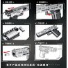 LE YI 88063 non  VŨ KHÍ NÒNG NGẮN DESERT EAGLE bộ đồ chơi xếp lắp ráp ghép mô hình Military Army Quân Sự Bộ Đội 408 khối