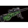 LE YI 88075 non  SÚNG BẮN TỈA AWM bộ đồ chơi xếp lắp ráp ghép mô hình Military Army AWM SNIPING RIFLE Quân Sự Bộ Đội 402 khối