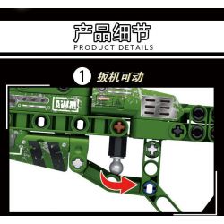 LE YI 88075 non  SÚNG BẮN TỈA AWM bộ đồ chơi xếp lắp ráp ghép mô hình Military Army AWM SNIPING RIFLE Quân Sự Bộ Đội 402 khối