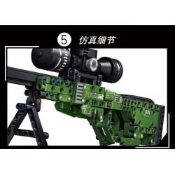 LE YI 88075 non  SÚNG BẮN TỈA AWM bộ đồ chơi xếp lắp ráp ghép mô hình Military Army AWM SNIPING RIFLE Quân Sự Bộ Đội 402 khối