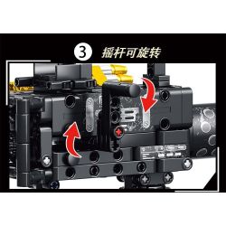 LE YI 88076 non  SÚNG MÁY HẠNG NẶNG BROWNING M2 bộ đồ chơi xếp lắp ráp ghép mô hình Military Army HEAVY MACHINE GUN Quân Sự Bộ Đội 425 khối