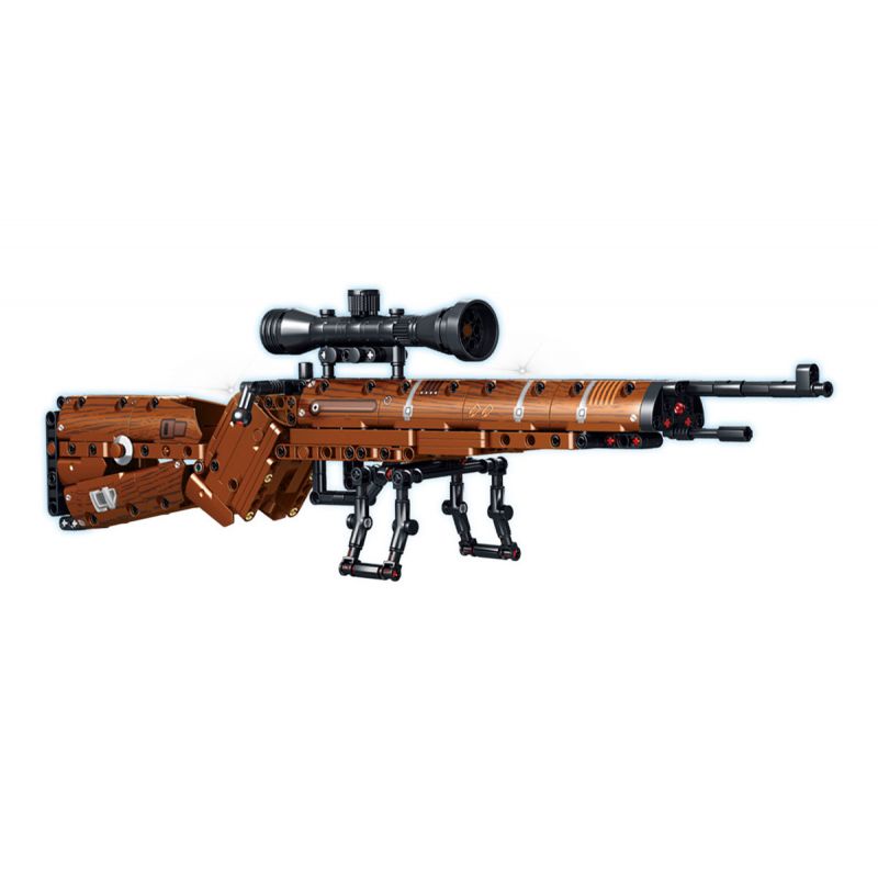 LE YI 81051 non  SÚNG TRƯỜNG 98K bộ đồ chơi xếp lắp ráp ghép mô hình Military Army Quân Sự Bộ Đội 528 khối