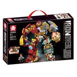 LE YI 88079 non  CHÚA TỂ NỬA GIÁP SẮT bộ đồ chơi xếp lắp ráp ghép mô hình Super Heroes Siêu Nhân Anh Hùng 552 khối