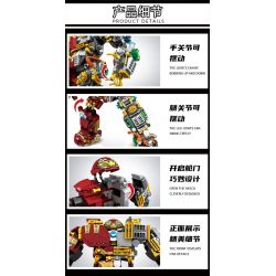 LE YI 88079 non  CHÚA TỂ NỬA GIÁP SẮT bộ đồ chơi xếp lắp ráp ghép mô hình Super Heroes Siêu Nhân Anh Hùng 552 khối