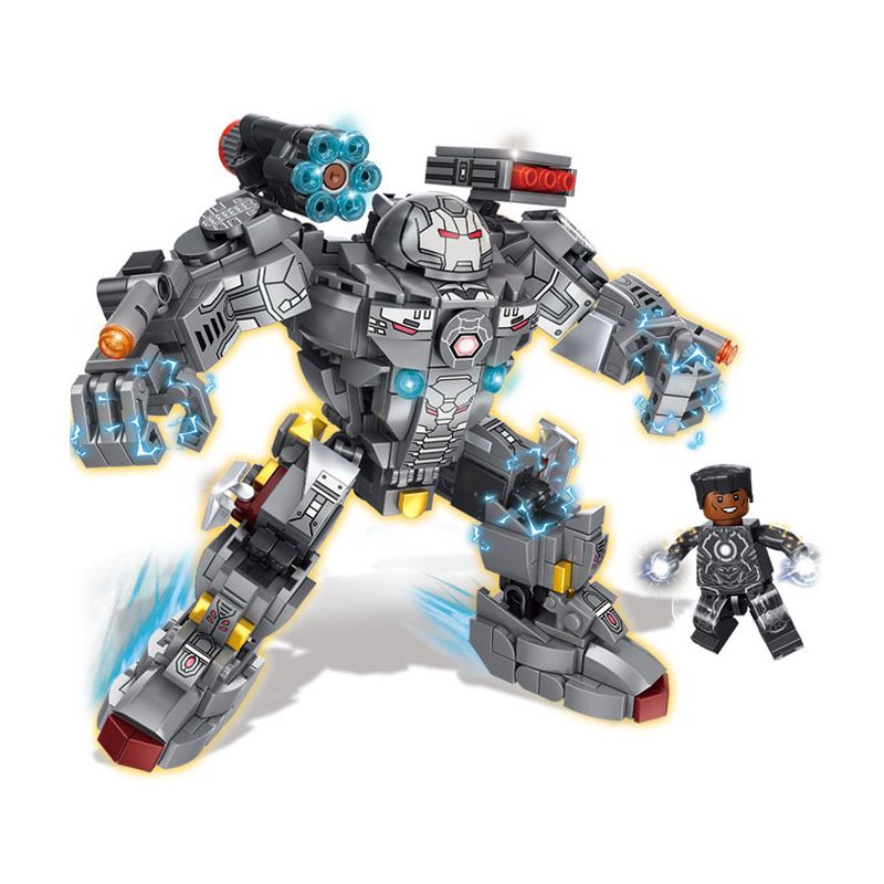 LE YI 88081 non  ÁO GIÁP ANH HÙNG bộ đồ chơi xếp lắp ráp ghép mô hình Super Heroes Siêu Nhân Anh Hùng 523 khối