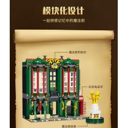 JIESTAR JJ9013 9013 non  BỘ PHÁP THUẬT bộ đồ chơi xếp lắp ráp ghép mô hình Harry Potter Chú Bé Phù Thủy 1056 khối