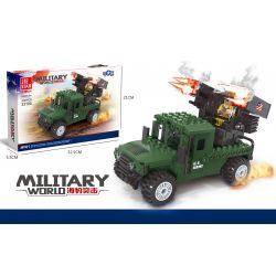 JIESTAR 23105 non  SEAL ASSAULT XE PHÓNG HỎA LỰC TÊN LỬA ANTWQ-1AVENGER bộ đồ chơi xếp lắp ráp ghép mô hình Military Army MILITARY WORLD Quân Sự Bộ Đội 230 khối