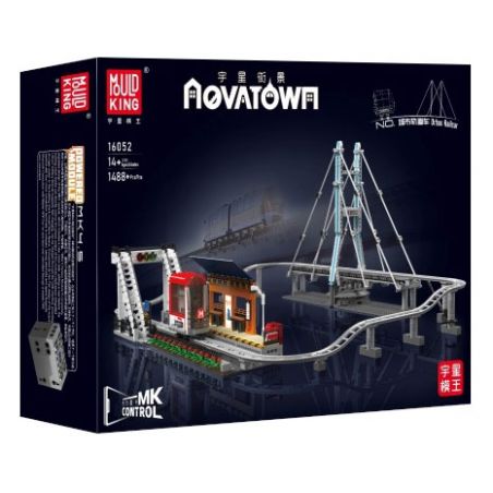 MouldKing 16052 Mould King 16052 non  TOA TÀU ĐÔ THỊ bộ đồ chơi xếp lắp ráp ghép mô hình City URBAN RAILCAR Thành Phố 1488 khối