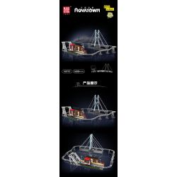 MouldKing 16052 Mould King 16052 non  TOA TÀU ĐÔ THỊ bộ đồ chơi xếp lắp ráp ghép mô hình City URBAN RAILCAR Thành Phố 1488 khối