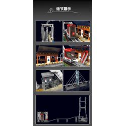 MouldKing 16052 Mould King 16052 non  TOA TÀU ĐÔ THỊ bộ đồ chơi xếp lắp ráp ghép mô hình City URBAN RAILCAR Thành Phố 1488 khối