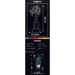 MouldKing 10063 10063S Mould King 10063 10063S non  THẾ GIỚI HOA CÂY TIỀN bộ đồ chơi xếp lắp ráp ghép mô hình Creator MONEY TREE Sáng Tạo 815 khối