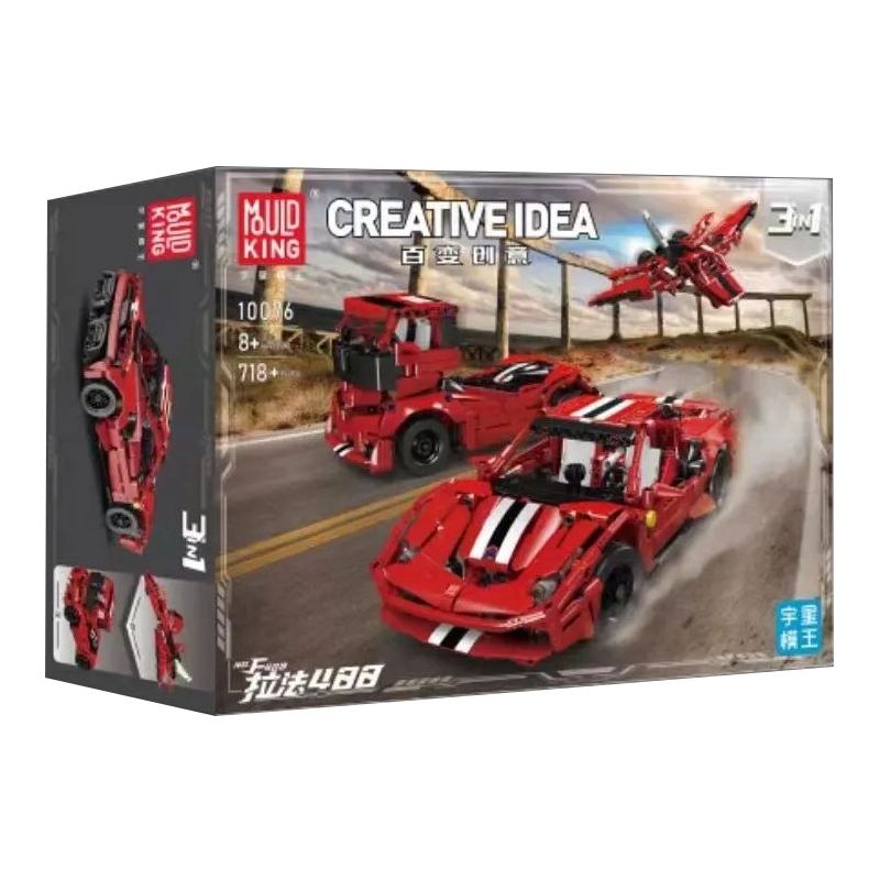 MouldKing 10076 Mould King 10076 non  RAFA 488 bộ đồ chơi xếp lắp ráp ghép mô hình  Kỹ Thuật Công Nghệ Cao Mô Hình Phương Tiện 718 khối