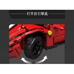 MouldKing 10076 Mould King 10076 non  RAFA 488 bộ đồ chơi xếp lắp ráp ghép mô hình  Kỹ Thuật Công Nghệ Cao Mô Hình Phương Tiện 718 khối