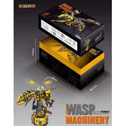 SMALL ANGLE JD015 non  ONG NGHỆ CƠ KHÍ bộ đồ chơi xếp lắp ráp ghép mô hình MACHINERY WASP 1698 khối