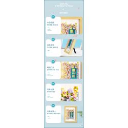 WEILE CHUANGXIANG 6015 non  HẠNH PHÚC KHI ĐƯỢC NGẮM HOA bộ đồ chơi xếp lắp ráp ghép mô hình Arts & Crafts 526 khối