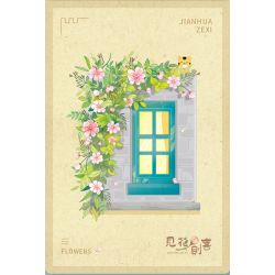 WEILE CHUANGXIANG 6015 non  HẠNH PHÚC KHI ĐƯỢC NGẮM HOA bộ đồ chơi xếp lắp ráp ghép mô hình Arts & Crafts 526 khối