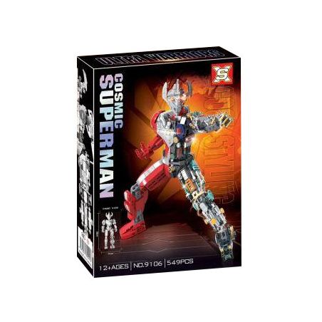 SX 9106 non  ULTRAMAN KHOAI MÔN bộ đồ chơi xếp lắp ráp ghép mô hình Movie & Game COSMIC SUPERMAN Phim Và Trò Chơi 549 khối