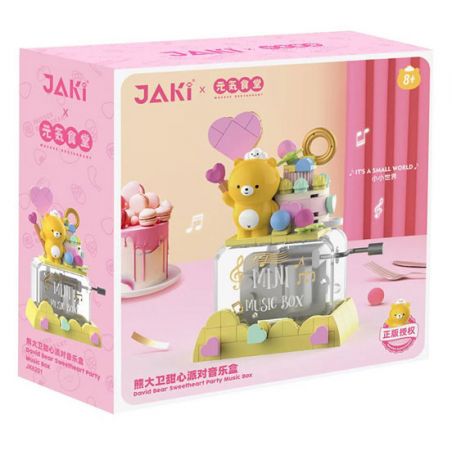 JAKI JK6201 6201 non  CĂNG TIN YUANQI HỘP NHẠC BỮA TIỆC TÌNH YÊU CỦA DAVID XIONG bộ đồ chơi xếp lắp ráp ghép mô hình Movie & Game DAVID BEAR SWEETHEART PARTY MUSIC BOX Phim Và Trò Chơi