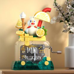 JAKI XWZB-23082 23082 XWZB23082 non  HỘP NHẠC TUYẾT CHANH bộ đồ chơi xếp lắp ráp ghép mô hình