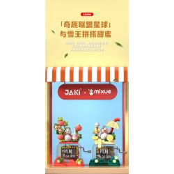 JAKI XWZB-23082 23082 XWZB23082 non  HỘP NHẠC TUYẾT CHANH bộ đồ chơi xếp lắp ráp ghép mô hình