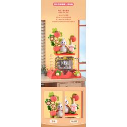 JAKI XWZB-23082 23082 XWZB23082 non  HỘP NHẠC TUYẾT CHANH bộ đồ chơi xếp lắp ráp ghép mô hình