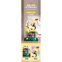 JAKI XWZB-23083 23083 XWZB23083 non  HỘP NHẠC NGỌT NGÀO VẢI THIỀU TUYẾT VUA bộ đồ chơi xếp lắp ráp ghép mô hình