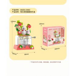 JAKI XWZB-23083 23083 XWZB23083 non  HỘP NHẠC NGỌT NGÀO VẢI THIỀU TUYẾT VUA bộ đồ chơi xếp lắp ráp ghép mô hình