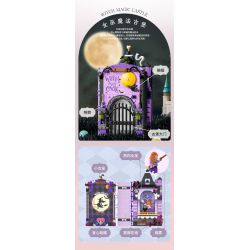 JAKI JK8250 8250 non  ALBUM TRUYỆN CỔ TÍCH LÂU ĐÀI PHÉP THUẬT CỦA PHÙ THỦY bộ đồ chơi xếp lắp ráp ghép mô hình WITCH MAGIC CASTLE