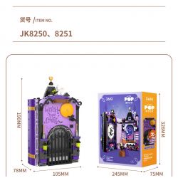 JAKI JK8250 8250 non  ALBUM TRUYỆN CỔ TÍCH LÂU ĐÀI PHÉP THUẬT CỦA PHÙ THỦY bộ đồ chơi xếp lắp ráp ghép mô hình WITCH MAGIC CASTLE