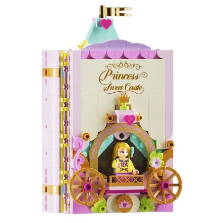 JAKI JK8251 8251 non  ALBUM TRUYỆN CỔ TÍCH LÂU ĐÀI CÔNG CHÚA NGỌT NGÀO bộ đồ chơi xếp lắp ráp ghép mô hình PRINCESS SWEETNESS CASTLE