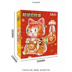 JAKI JK8888-1 8888-1 JK8888-2 8888-2 non  SÁNG TẠO THỜI THƯỢNG MÈO SIÊU MAY MẮN bộ đồ chơi xếp lắp ráp ghép mô hình SUPER LUCKY CAT