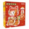 JAKI JK8888-1 8888-1 JK8888-2 8888-2 non  SÁNG TẠO THỜI THƯỢNG MÈO SIÊU MAY MẮN bộ đồ chơi xếp lắp ráp ghép mô hình SUPER LUCKY CAT