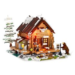 FUNWHOLE F9018 9018 non  NHÀ NGHỈ SĂN BẮN bộ đồ chơi xếp lắp ráp ghép mô hình Creator Sáng Tạo 2036 khối