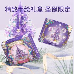 SEMBO 605029 non  HỘP NHẠC CÂY THÔNG NOEL GIẢ TƯỞNG bộ đồ chơi xếp lắp ráp ghép mô hình Creator FANTASY CHRISTMAS TREE Sáng Tạo 729 khối