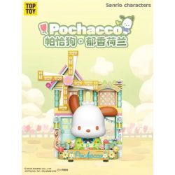 TOP TOY TC1509 1509 non  SANRIO PRINTS DU LỊCH VÒNG QUANH THẾ GIỚI PACHA DOG YUXIANG HÀ LAN bộ đồ chơi xếp lắp ráp ghép mô hình Movie & Game POCHACCO Phim Và Trò Chơi 150 khối