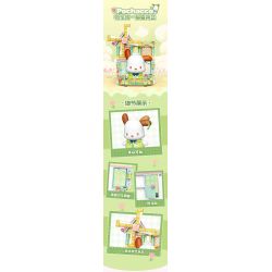 TOP TOY TC1509 1509 non  SANRIO PRINTS DU LỊCH VÒNG QUANH THẾ GIỚI PACHA DOG YUXIANG HÀ LAN bộ đồ chơi xếp lắp ráp ghép mô hình Movie & Game POCHACCO Phim Và Trò Chơi 150 khối