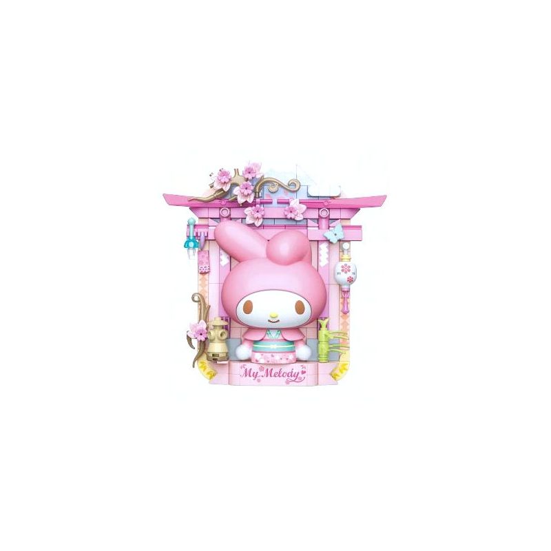 TOP TOY TC1508 1508 non  SANRIO PRINTS DU LỊCH VÒNG QUANH THẾ GIỚI MELODY SAKURA MAN JAPAN bộ đồ chơi xếp lắp ráp ghép mô hình Movie & Game MY MELODY Phim Và Trò Chơi 150 khối