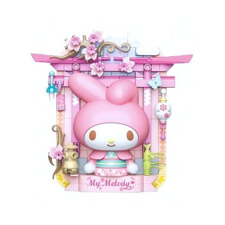 TOP TOY TC1508 1508 non  SANRIO PRINTS DU LỊCH VÒNG QUANH THẾ GIỚI MELODY SAKURA MAN JAPAN bộ đồ chơi xếp lắp ráp ghép mô hình Movie & Game MY MELODY Phim Và Trò Chơi 150 khối