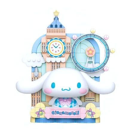 TOP TOY TC1506 1506 non  TRANH SANRIO DU LỊCH VÒNG QUANH THẾ GIỚI CHÚ CHÓ TAI TO NƯỚC LÃNG MẠN bộ đồ chơi xếp lắp ráp ghép mô hình Movie & Game CINNAMOROLL Phim Và Trò Chơi 150 khối