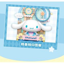 TOP TOY TC1506 1506 non  TRANH SANRIO DU LỊCH VÒNG QUANH THẾ GIỚI CHÚ CHÓ TAI TO NƯỚC LÃNG MẠN bộ đồ chơi xếp lắp ráp ghép mô hình Movie & Game CINNAMOROLL Phim Và Trò Chơi 150 khối
