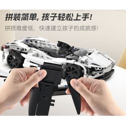 CADA DOUBLEE C51305 51305 non  XE THỂ THAO GÂY BÃO tỷ lệ 1:14 bộ đồ chơi xếp lắp ráp ghép mô hình  Kỹ Thuật Công Nghệ Cao Mô Hình Phương Tiện 402 khối