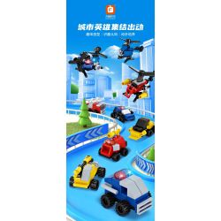 FORANGE FC3863 3863 non  SỰ KẾT HỢP ĐA DẠNG ANH HÙNG THÀNH PHỐ bộ đồ chơi xếp lắp ráp ghép mô hình Creator Sáng Tạo 634 khối