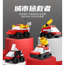 FORANGE FC3863 3863 non  SỰ KẾT HỢP ĐA DẠNG ANH HÙNG THÀNH PHỐ bộ đồ chơi xếp lắp ráp ghép mô hình Creator Sáng Tạo 634 khối