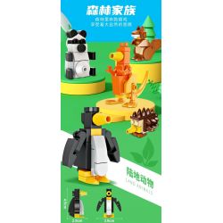 FORANGE FC3864 3864 non  TẤT CẢ TRONG MỘT VƯƠNG QUỐC ĐỘNG VẬT bộ đồ chơi xếp lắp ráp ghép mô hình Creator Sáng Tạo 644 khối