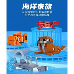 FORANGE FC3864 3864 non  TẤT CẢ TRONG MỘT VƯƠNG QUỐC ĐỘNG VẬT bộ đồ chơi xếp lắp ráp ghép mô hình Creator Sáng Tạo 644 khối