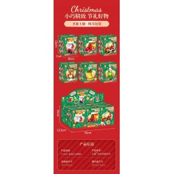 FORANGE FC8287 8287 non  BỘ SƯU TẬP NHỎ 9 ĐỒ TRANG TRÍ ĐÈN GIÁNG SINH bộ đồ chơi xếp lắp ráp ghép mô hình Creator Sáng Tạo 602 khối