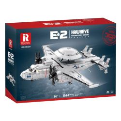 SEMBO 608063 non  MÁY BAY CẢNH BÁO SỚM TRÊN TÀU SÂN E2 bộ đồ chơi xếp lắp ráp ghép mô hình Military Army E2 HAWKEYE AIRBORNE EARLY WARNING Quân Sự Bộ Đội 97 khối